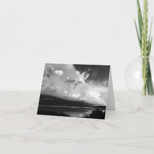 Photo d'orage noir et blanc