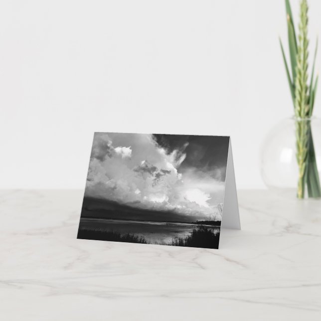 Photo d'orage noir et blanc (Devant)