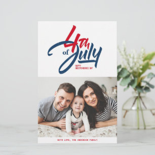 Photo du Jour de l'Indépendance rouge, blanc et bl