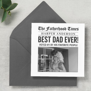 Photo du journal personnalisé Best Papa Ever