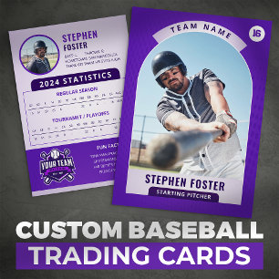 Photo du lecteur de carte de baseball Purple Pro