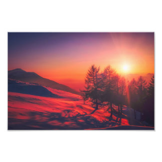 photo du lever du soleil en italie