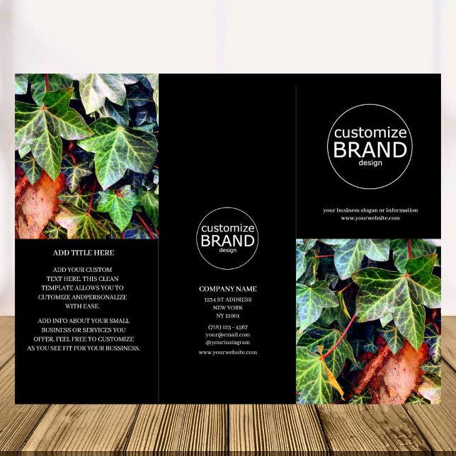 Photo du logo d'entreprise moderne triple Brochure (business brochure)