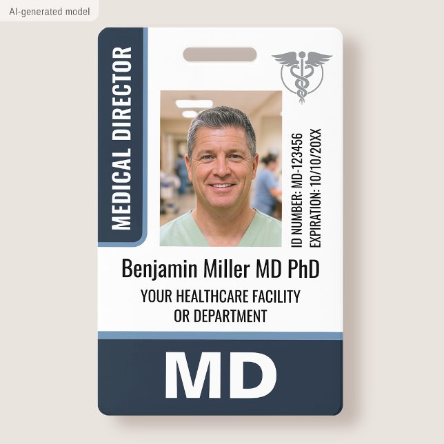 Photo du logo du badge d'identification du médecin (Créateur téléchargé)