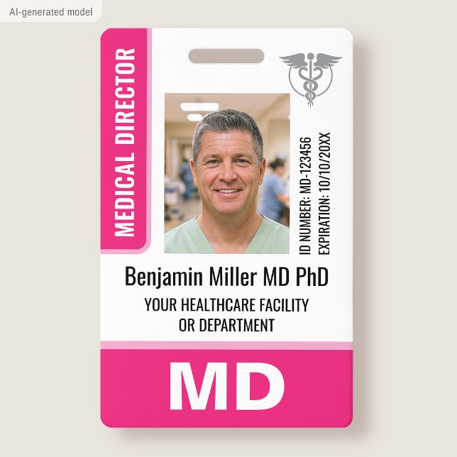 Photo du logo du badge d'identification du médecin (Créateur téléchargé)
