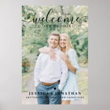 Photo du mariage Welcome Couple Digital ou Poster