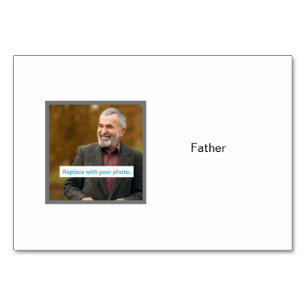 Photo du père sur les cartes mémoires familiales p