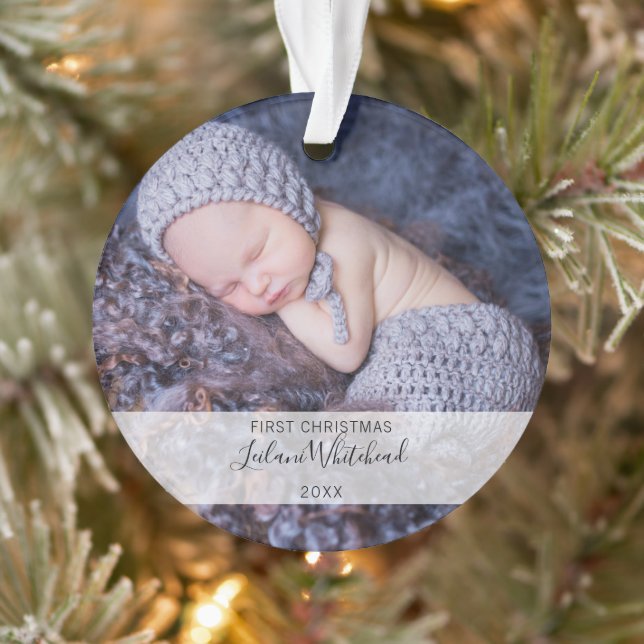 Photo du premier Noël de bébé (Arbre)