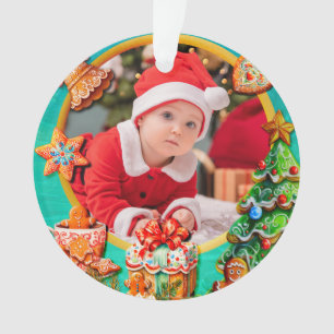 Photo du premier Noël de bébé   Souvenir des Fêtes