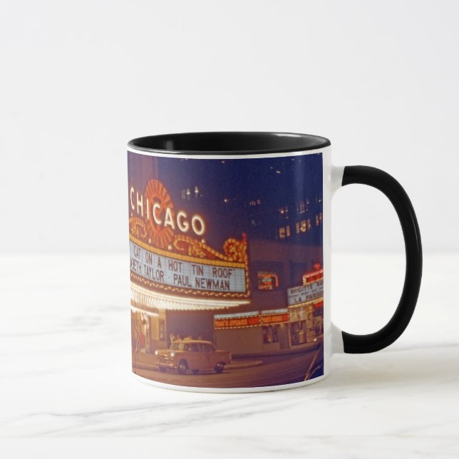 Photo du théâtre de Chicago 1959 sur Coffee Mug (Droite)
