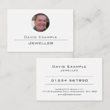 Photo d'un porteur sur un Carte de visite juif