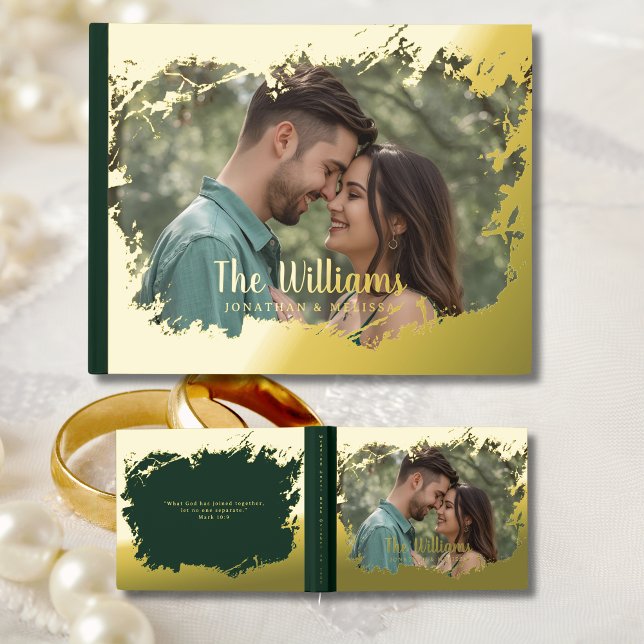 Photo Elegant Foil Frame Livre d'or Livre d'or (Créateur téléchargé)