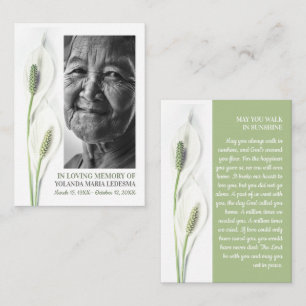 Photo Élégante, Fleurs Lily, Carte de prière