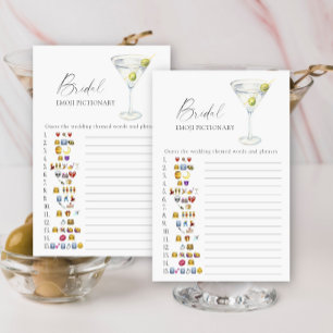 Photo émotionnelle de la douche nuptiale Martini
