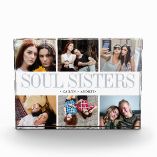 Photo En Bloc De Verre Soul Soeurs Cadeau Pour Les