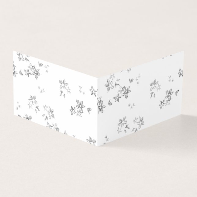 photo en noir et blanc de flocons de neige (Outside)