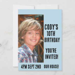 PHOTO ENFANTS ANNIVERSAIRE INVITATIONS PERSONNALIS