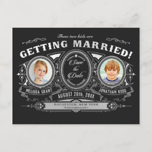 Photo Enfants Enregistrer la date Cartes postales 