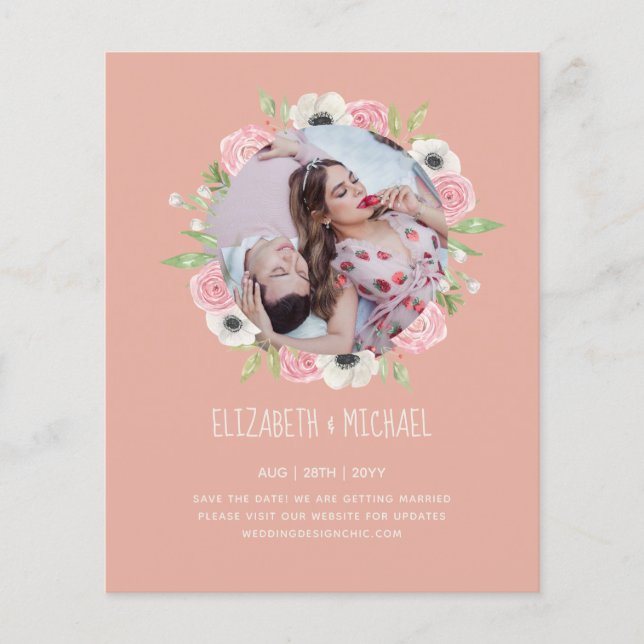 PHOTO Engagement Invitations de parties Annonces (Devant)
