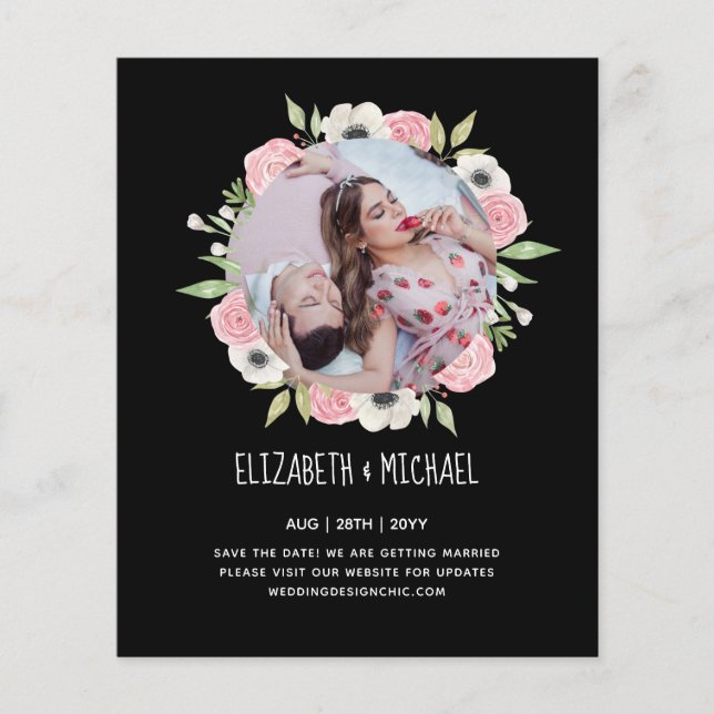 PHOTO Engagement Invitations de parties Annonces (Devant)