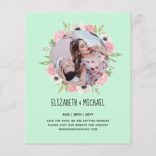 PHOTO Engagement Invitations de parties Annonces (Devant)