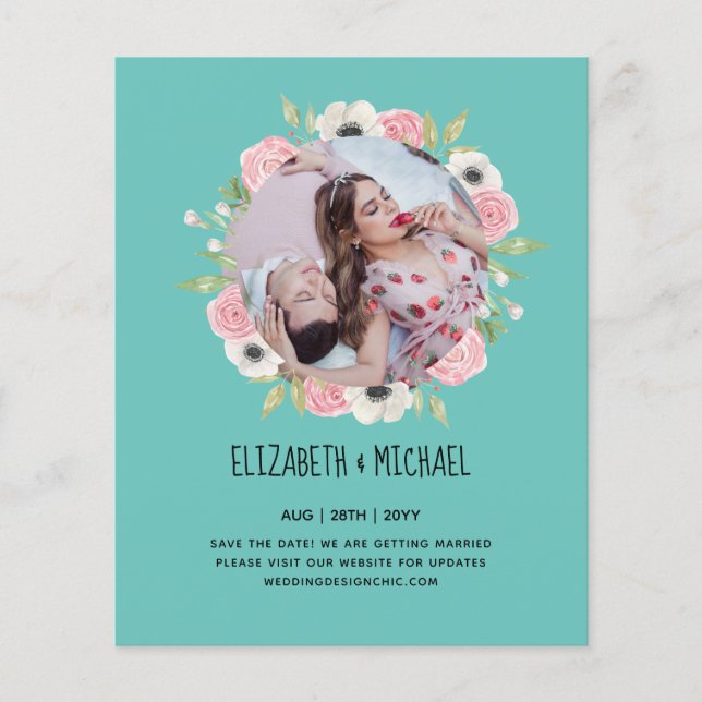 PHOTO Engagement Invitations de parties Annonces (Devant)