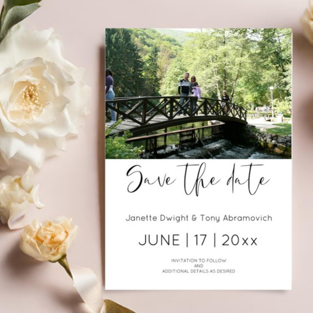 Photo Enregistrer la date Invitation (Créateur téléchargé)