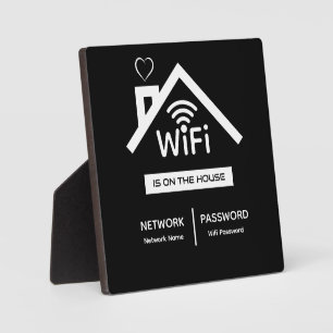 Photo Est sur la maison Wifi Mot de passe plaque