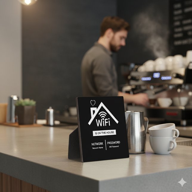 Photo Est sur la maison Wifi Mot de passe plaque (Créateur téléchargé)