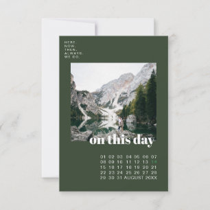 Photo et calendrier Typographie simple Enregistr