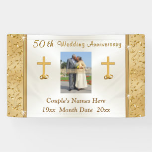 PHOTO et cinquantième bannière personnalisée