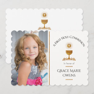 Photo et Invitation à la première communion de Cha