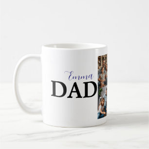 Photo et nom de l’enfant - Mug papa personnalisé