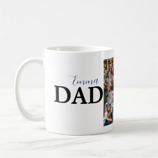 Photo et nom de l’enfant - Mug papa personnalisé
