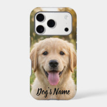 Photo et nom de retriever doré personnalisé