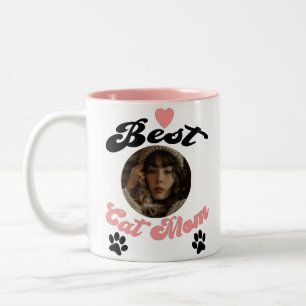 Photo Et Nom Personnalisés Coffee Mug For Cat Mom