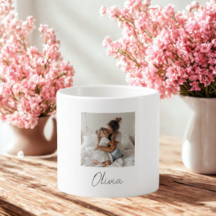 Photo et nom personnalisés Mug   Cadeau personnali