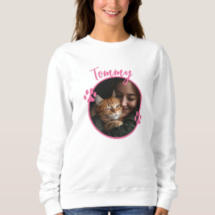 Photo et nom personnalisés Sweatshirt Amoureux des