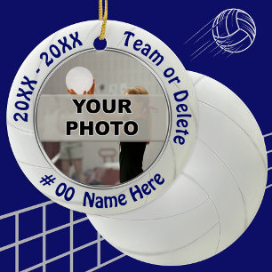 Photo et ornements de volley-ball personnalisés