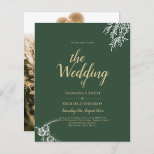 Photo Faire-part de mariage JUNIPER GREEN Modern