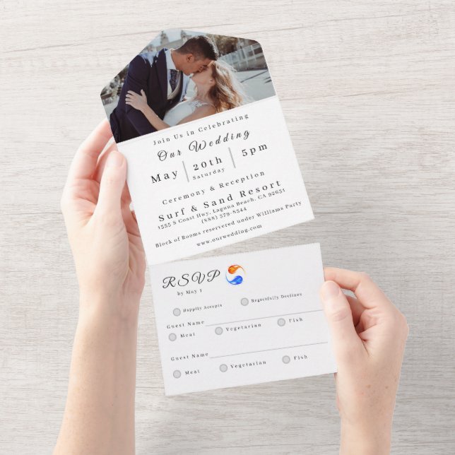 Photo Faire-part de mariage Twin Flamme Mariage Th (Déchirure)