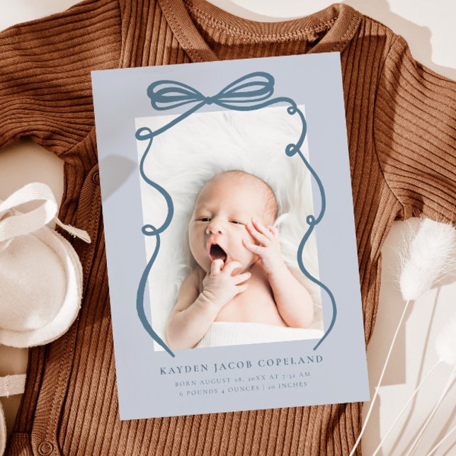 Photo Faire-part de naissance du cadre de la boîte (Créateur téléchargé)