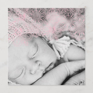 Photo faire-part de naissance - fille