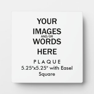 Photo Faites-le vous-même - Plaque 5.25"x5.25" avec Ease
