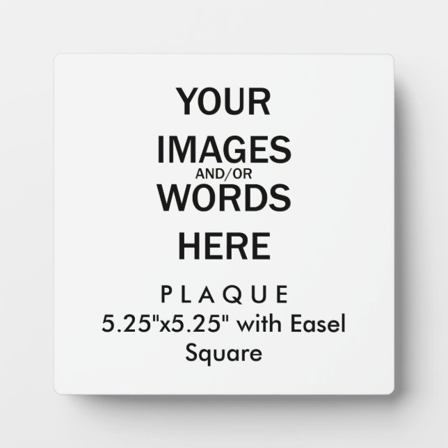 Photo Faites-le vous-même - Plaque 5.25"x5.25" avec Ease (Devant)