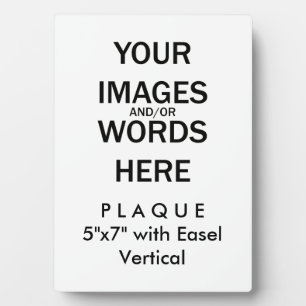 Photo Faites-le vous-même - Plaque 5x7 avec Easel