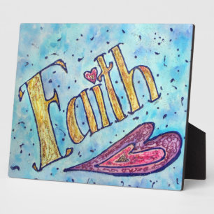 Photo Faith Inspirational Word Peinture Poème Plaque