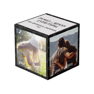 Photo Famille de Noël Cube 4 Photo, Compte à rebours