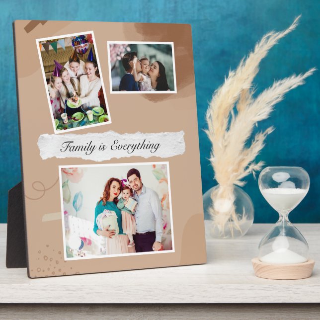 Photo Family is Everything Plaque Tabletop 8x10 (Côté)