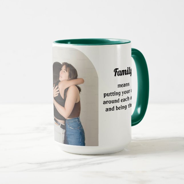 Photo Family Means Mug (Devant droit)